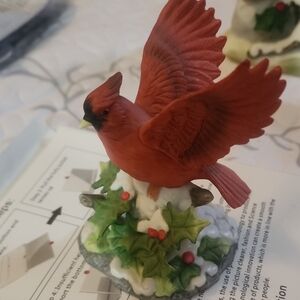 Red Cardinal Bird Figurine